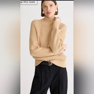 NWT J Crew cotton relaxed rollneck small in Sandy Beach this season